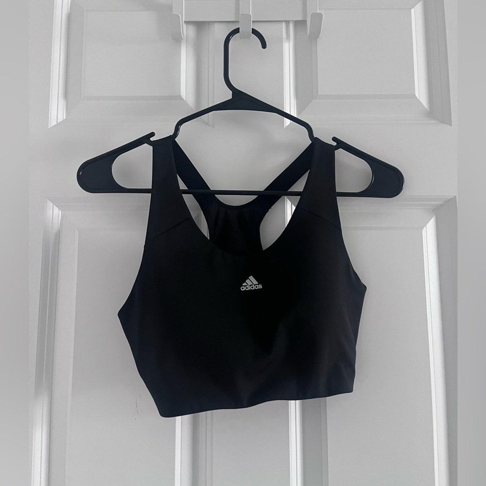 Adidas Women's Sleek Black Sports Bra Size Small